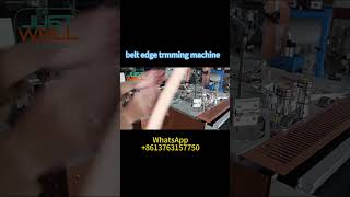 leather belts edge trimming machineleather machine machine factory [upl. by Leinahtan]