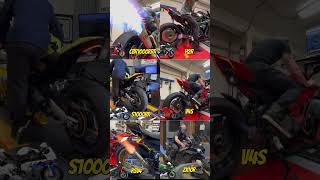 kawasakininjah2r vs cbr1000rrr vs s1000rr vs ducatipanigalev4r vs rsv4 vs kawasakizx10r [upl. by Hambley559]