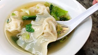 WONTON SOUP  Quick Wonton Soup Broth Recipe  Simply Mamá Cooks [upl. by Annairb]