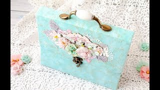 Handbag shaped album with Havana collection  tutorial by Ola Khomenok [upl. by Perrin]