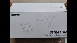 Veken Ultra Slim Dual Nozzle Bidet Sprayer  Installation [upl. by Arracahs]