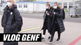 Feel like dancin 💃  Servette Genf  VfL Wolfsburg  VLOG GENF  UWCL [upl. by Cuhp]