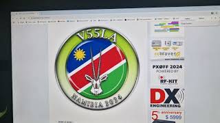 Dxpedition V55LA NAMIBIA 28 MHX CW [upl. by Arayc]