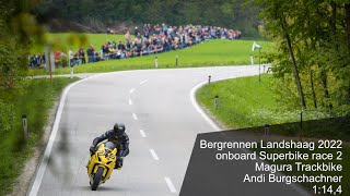 Bergrennen Landshaag 2022 onboard Superbike race 2 [upl. by Bronder]