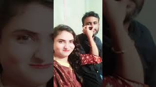 Ajki rat moja song comedy couple shorts funny love [upl. by Nosremaj737]