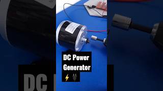 DC Power Generator Using Permanent Magnet Dc Electric Motor shorts [upl. by Olwen]