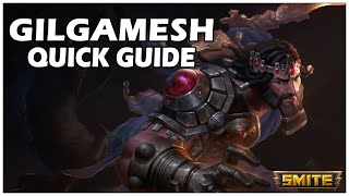 QUICK GUIDE on How to PLAY GILGAMESH in SMITE  Smite Beginners Guide [upl. by Ecille]