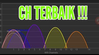 PILIHAN CHANNEL WIFI TERBAIK WIFI ANALYZER [upl. by Nylorahs]