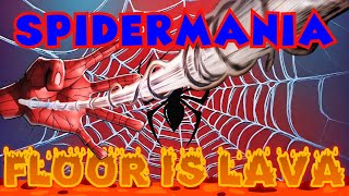 SPIDERMANIA FLOOR IS LAVA EXERCISE BRAIN BREAK FOR KIDS RUN CHASE LIKE GONOODLE FREEZE DANCE JUST [upl. by Aitetel]