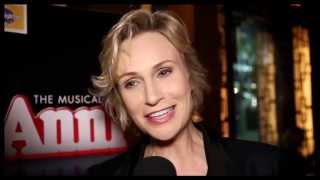 See quotAnniequots Jane Lynch Talk About Being Elated and Exhilarated at Her Starry Broadway Bash [upl. by Halden]