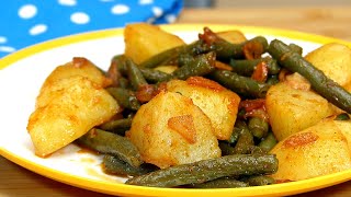 2 Recetas Saludables de Judias Verdes con Patatas para Cenas Sanas [upl. by Sidwohl]