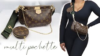 LOUIS VUITTON MULTI POCHETTE ACCESSOIRES REVIEW  5 Ways To Style  What Fits Inside [upl. by Close]