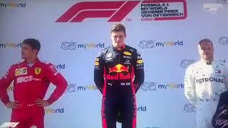 MAX VERSTAPPEN  PODIUM WIN ANTHEM RED BULL RING [upl. by Einatirb654]