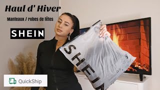 SHEIN  Haul dhiver  Manteaux  robes de fêtes  doudoune [upl. by Yrrej]