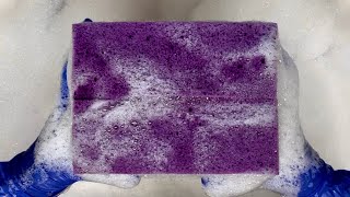 8000 SUBS App😱🥳🎊💜SUDSY RINSE 💜💜💜💜NEW Expanding Sponges  FSoftener satisfying spongerinsing [upl. by Tedmann18]