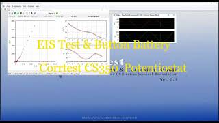 PotentiostatGalvanostat Button Battery EIS Test [upl. by Doowle]