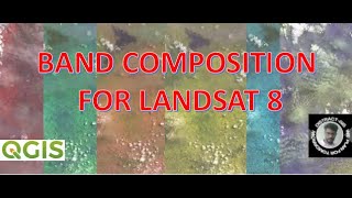 How to set different types of Landsat 8 band combinations in QGIS  Type of Band compositions Band [upl. by Aicssej964]