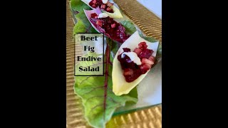 Beet and Endive Salad with Fig Dressing  The Great American Recipe [upl. by Chevalier683]