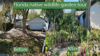 Food forest update  Native wildlife garden tour  Central Florida Zone 10A [upl. by Airbas791]