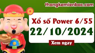 Kết quả xổ số Vietlott Power 655 ngày 22 tháng 10  KQXS Power 655  Vietlott 655 trực tiếp [upl. by Prinz]