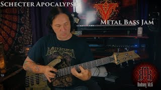 Schecter Apocalypse Bass Metal Jam [upl. by Aieken]