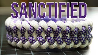 Wide Paracord Bracelet—Sanctified Weave [upl. by Bahr]