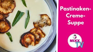 MIXXTV 182 PastinakenCremeSuppe aus dem Thermomix® [upl. by Aiza]