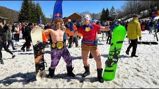 Peacemaker and Macho Man Pond Skim 2023 Holiday Valley [upl. by Patrice]