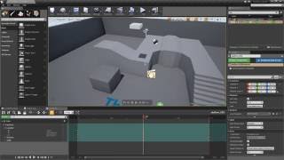 UE4 413 Moving Platforms using Sequencer pt1b Quick Version [upl. by Kamin]