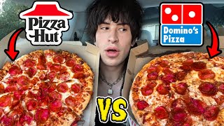 PIZZA HUT vs DOMINOS Taste Test [upl. by Awra142]