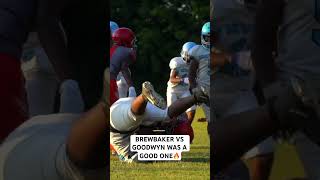 BREWBAKER VS GOODWYN WAS LIT 92123🔥 jnormproductions football footballshorts highlights [upl. by Aivil194]