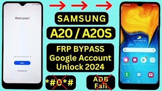 Samsung A20A20s FRP Bypass Without PC 2024  SMA207F Google Account Bypass Android 11 New Trick [upl. by Matias248]