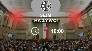 SEJM NA ŻYWO podatek akcyzowy straże pożarne [upl. by Neeven]