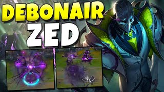 New DEBONAIR ZED Is So NUTTY 1 Zed Skin EVER  League of Legends [upl. by Rfinnej]