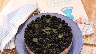 CHEESECAKE DE RICOTA Y MORAS sano y rico [upl. by Nolos67]