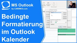 Bedingte Formatierung im Microsoft Outlook Kalender  carinkocom [upl. by Ahsieni982]