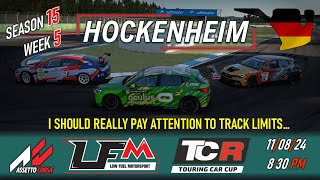 Assetto Corsa LFM  TCR Cup  Hockenheimring  S15 W5 [upl. by Ateuqram]