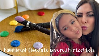 Paintbrush Chocolate Covered Pretzel Rods [upl. by Calv824]