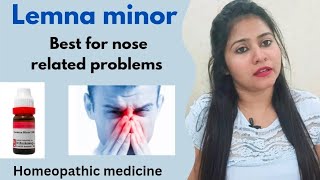 Lemna minor Homeopathic medicine uses amp benefits  Best for nose related problems [upl. by Arrej373]