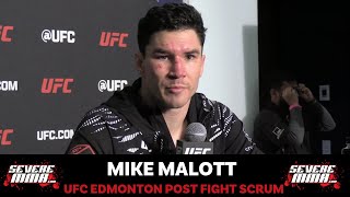 Mike Malott UFC Edmonton Post FightScrum [upl. by Rives585]