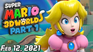 SimpleFlips Super Mario 3D World Part 1 w Murkus Roanin50 amp Leaddy Feb 12 2021 [upl. by Maddalena]