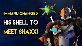 Destiny 2  IMMARU CHANGED HIS SHELL TO MEET SHAXX How Ghosts Change Their Shell [upl. by Ninnette]