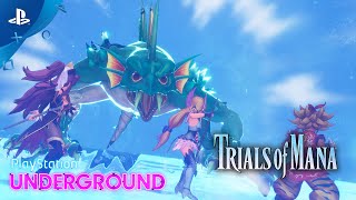 Trials of Mana  Fiegmund Boss Battle  PlayStation Underground [upl. by Kersten]