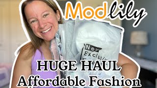 Modlily HUGE HAUL Affordable Fashion Try On  Fall Transition Styles 🍂 [upl. by Oetam]