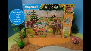 Playmobil Wiltopia Animals of North America Playset amp Wildlife Diorama [upl. by Eradis260]