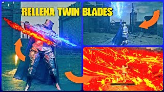 NEW WEAPON ALERT RELLENA Twin Blades Showcase and POWERS eldenring tutorial clips [upl. by Hylton419]