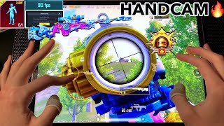 NEW AWM BEST Shot  90Fps🔥 Best 6finger HANDCAM iPad Pro M2 chip‼️  Solo vs Squad  PUBG MOBILE [upl. by Nnylyam]