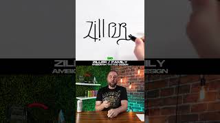 Ep 1147 Ziller  Family Ambigram Tattoo Design Art Tutorial By Mr Upsidedown [upl. by Vadnee]