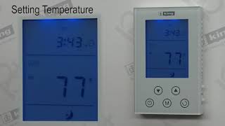 F902GFCI Floor Heating Thermostat Setting Temperature [upl. by Jemmie724]