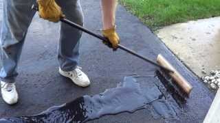 How to Apply a Driveway Sealer  Sealing a Driveway [upl. by Ahsielat]